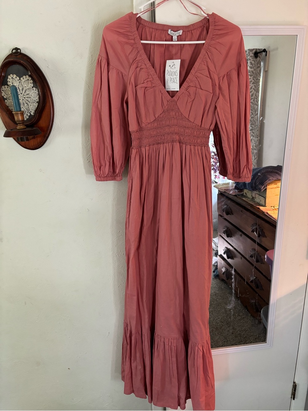 Patrons of Peace Dusty Rose Maxi Dress